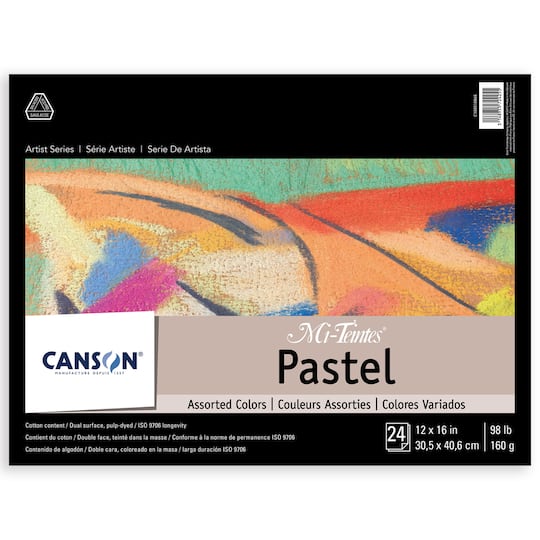 Canson® 12" x 18" Mi-Teintes® Assorted Colors Pastel Paper Pad
